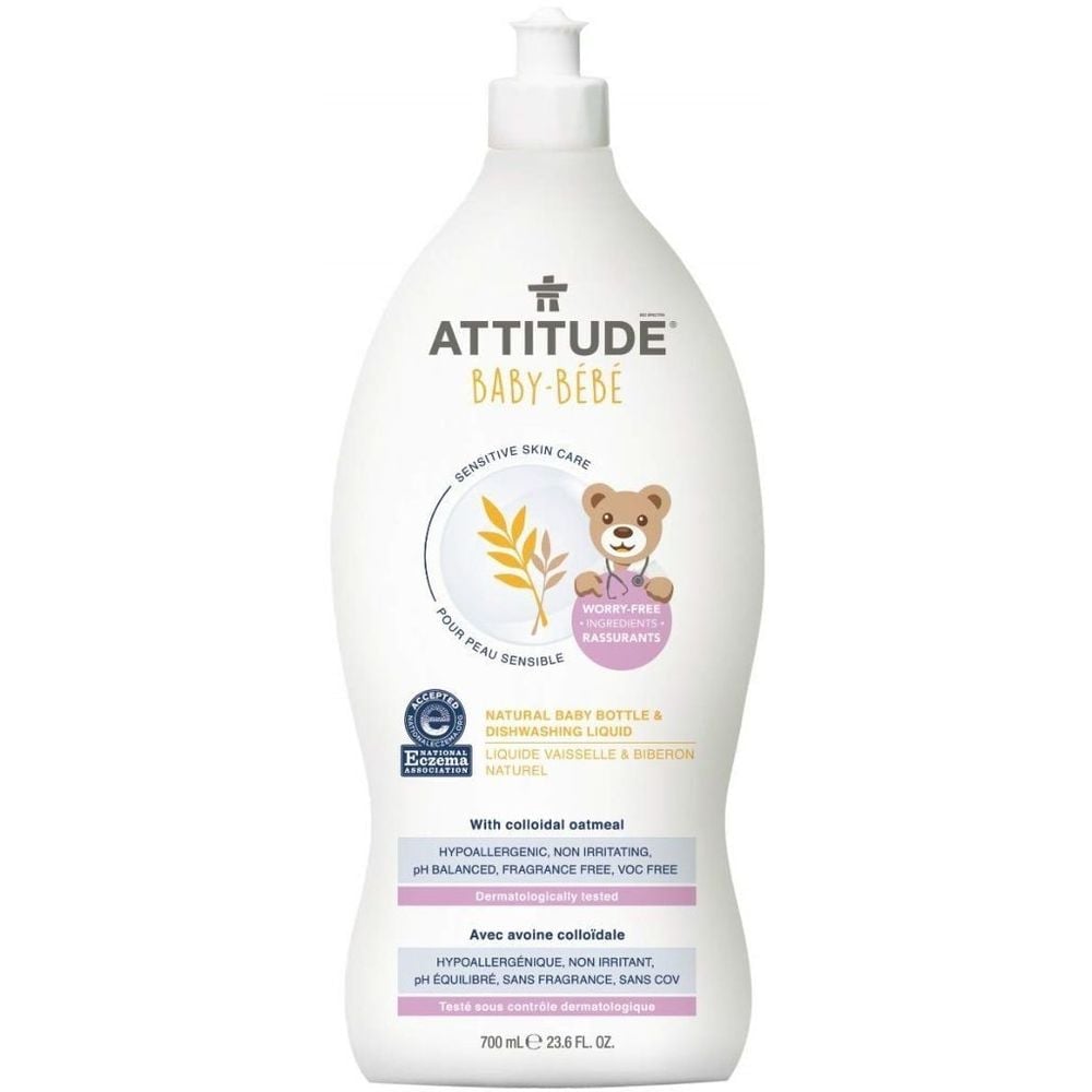 Средство для мытья детской посуды Attitude Sensitive Skin, 700 мл - фото 1