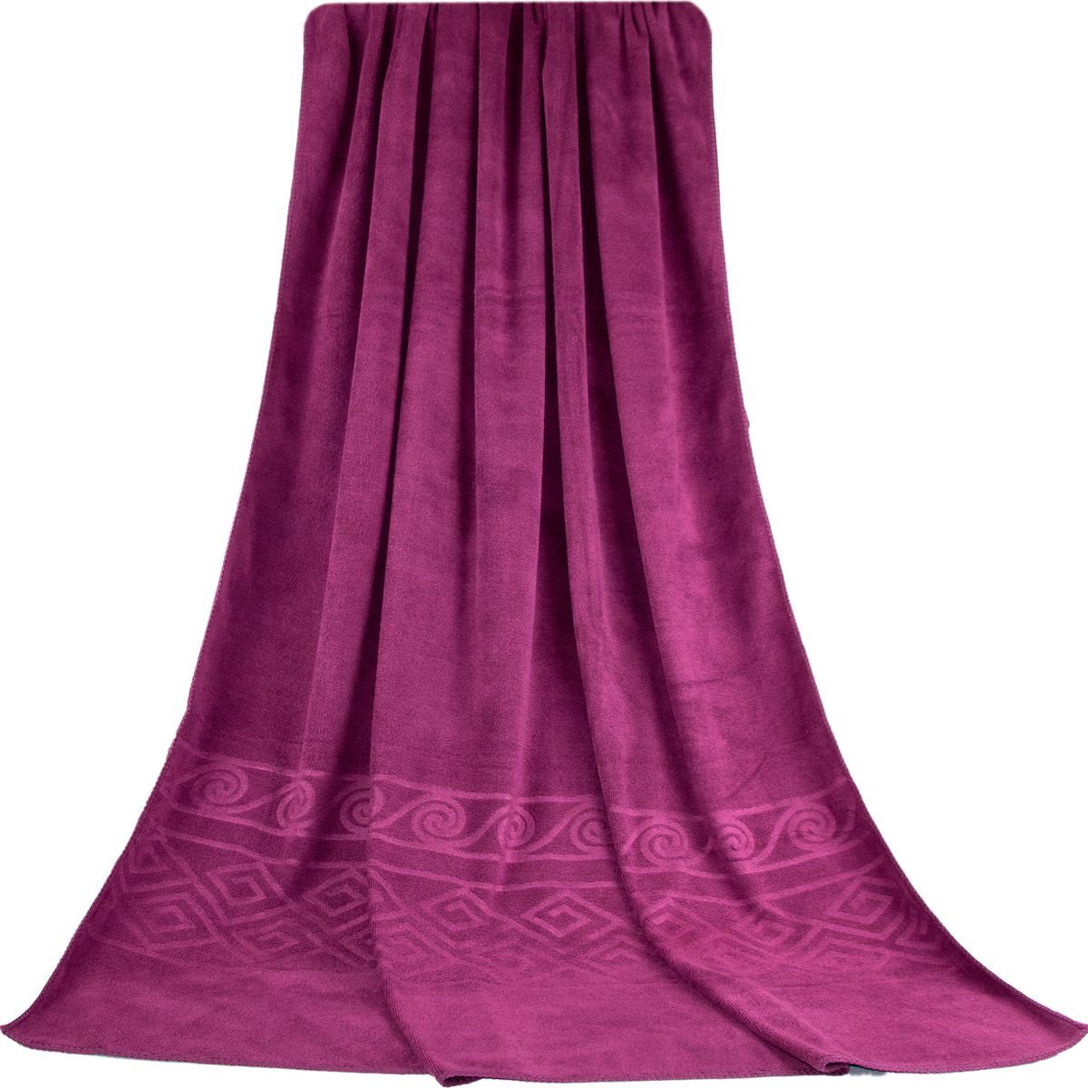 Полотенце для сауны Koloco, микрофибра,150х90 см, фиолетовое (60064) - фото 1