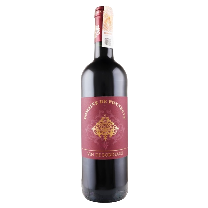 Вино Domaine de Fonneuve Bordeaux rouge, 12%, 0,75 л (881593) - фото 1