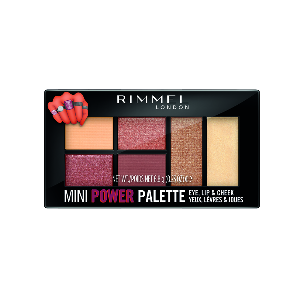 Палетка Rimmel Mini Power Palette 3 в 1, відтінок 006, 6,8 г (8000019185671) - фото 1