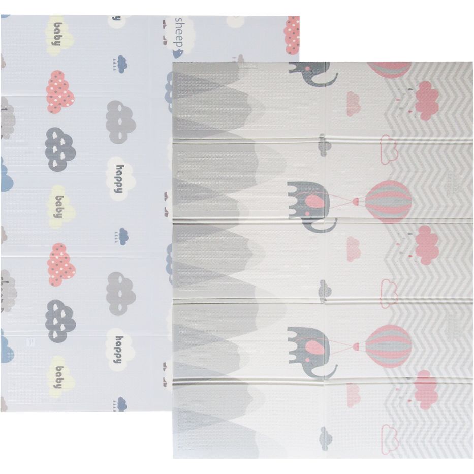 Дитячий килимок Poppet Літаюче слоненя та Ніжні хмаринки двосторонній складний 200х150x1 см (PP025-150H) - фото 1