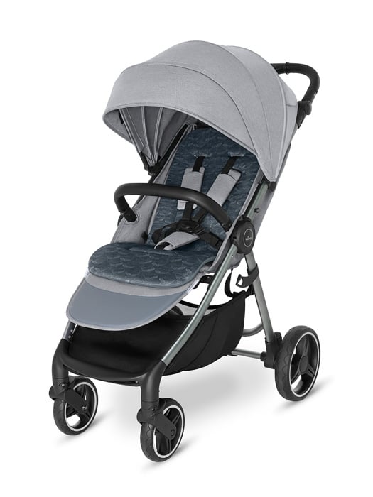 Прогулочная коляска Baby Design Wave 2021 Silver Gray, серый (204111) - фото 1