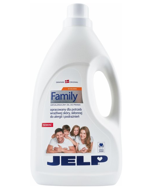 Фото - Стиральный порошок Гіпоалергенний гель для прання Jelp Family, для кольорових тканин, 2 л