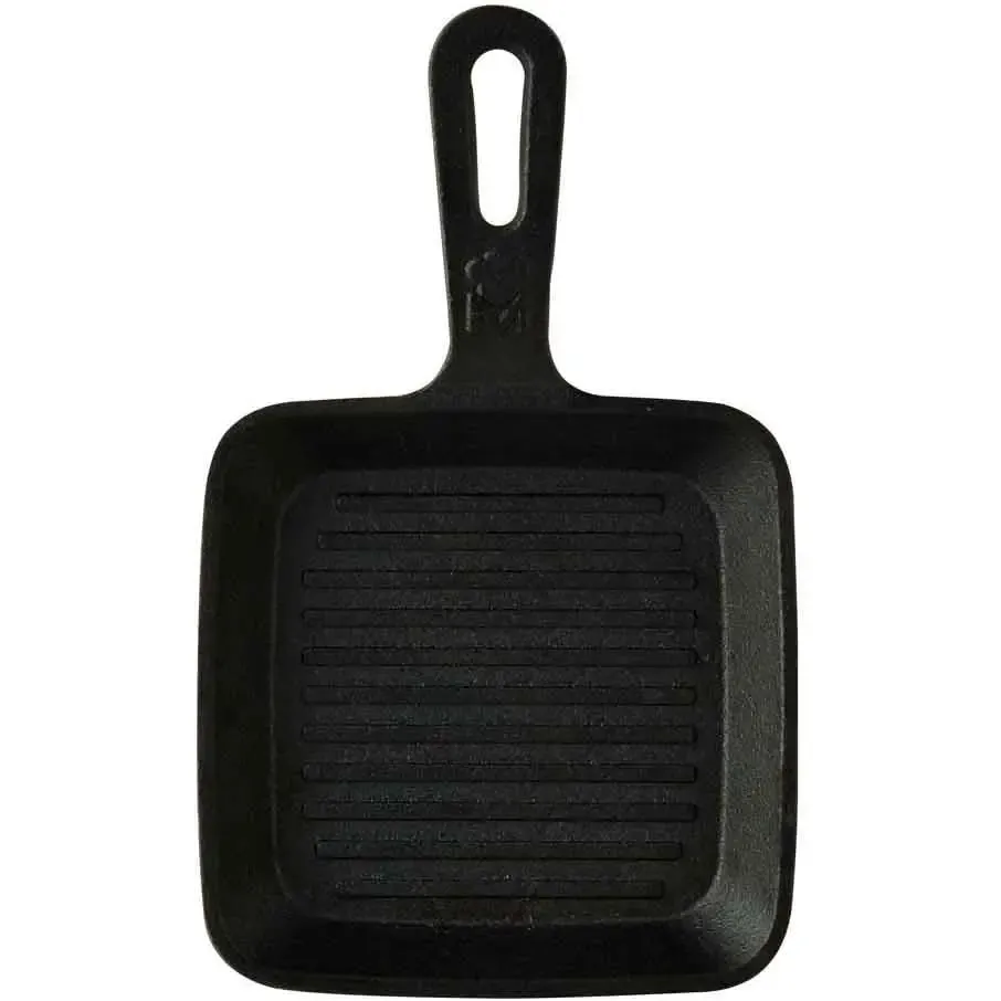 Сковорода чугунная мини MasterPro Cook & share с сервировочной доской 13.7 см (BGMP-3808-4) - фото 2