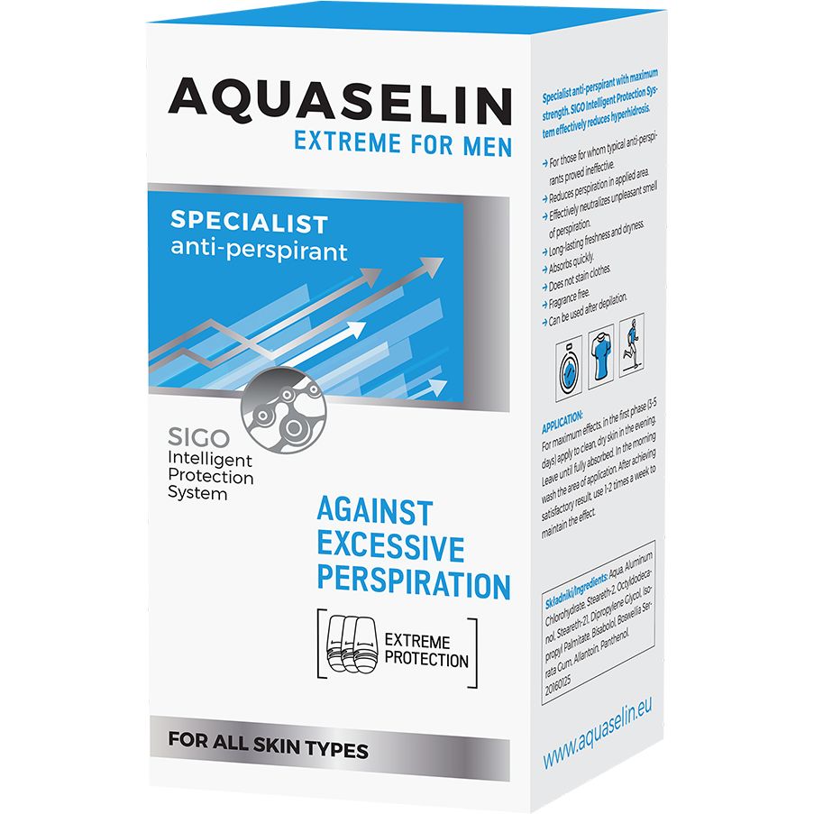 Антиперспірант Aquaselin Extreme For Men проти підвищеної пітливості 50 мл - фото 2