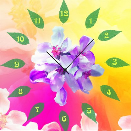 Настінний годинник Art-Life Collection, 25x25 см, разноцвет (2C-37-25x25-W) - фото 2