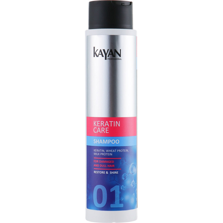 Шампунь для пошкодженого та тьмяного волосся Kayan Professional Keratin Care 400 мл - фото 1