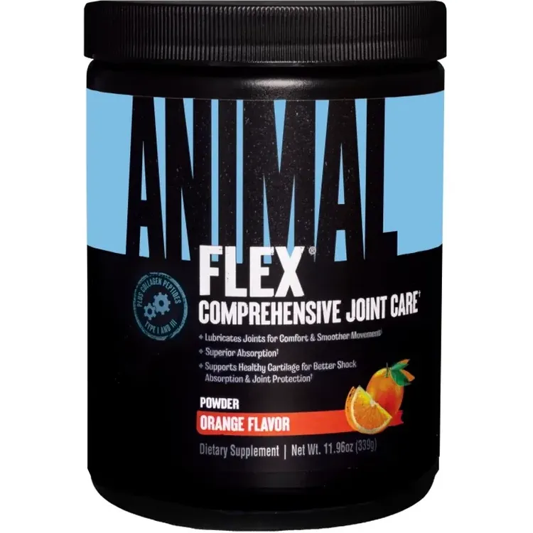 Мультикомпонентный хондропротектор Universal Nutrition Animal Flex Powder Апельсин 369 г - фото 1