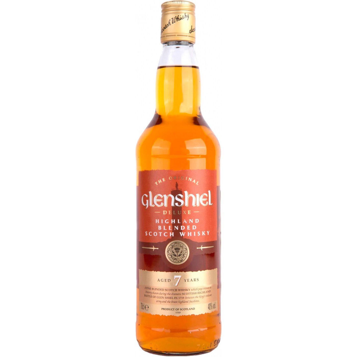Виски Loch Lomond 7 yo Glenshiel Deluxe Highland Blended Scotch Whisky 40% 0.7 л - фото 1