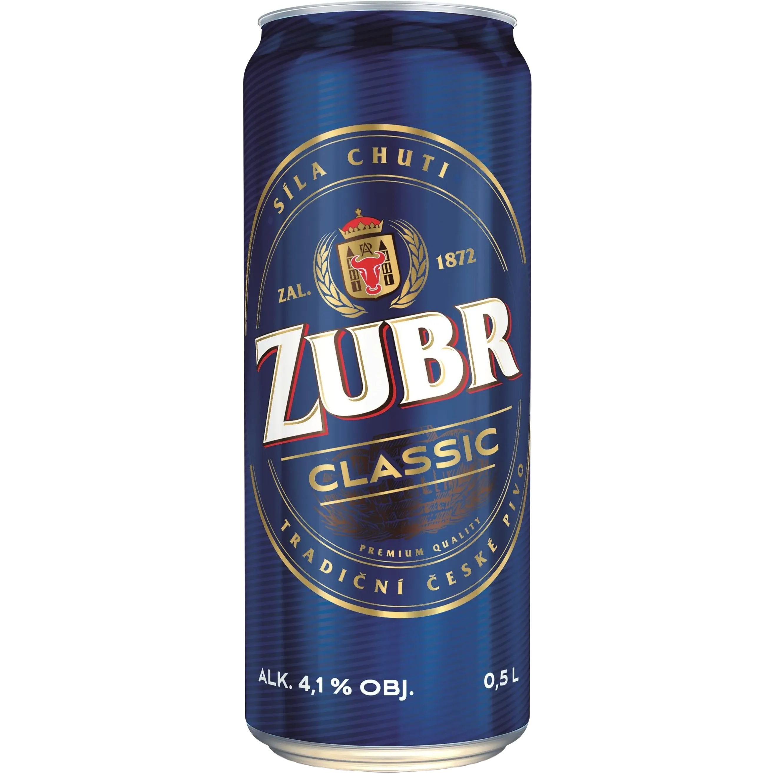 Пиво Zubr Classic світле 4.1% 0.5 л з/б - фото 1