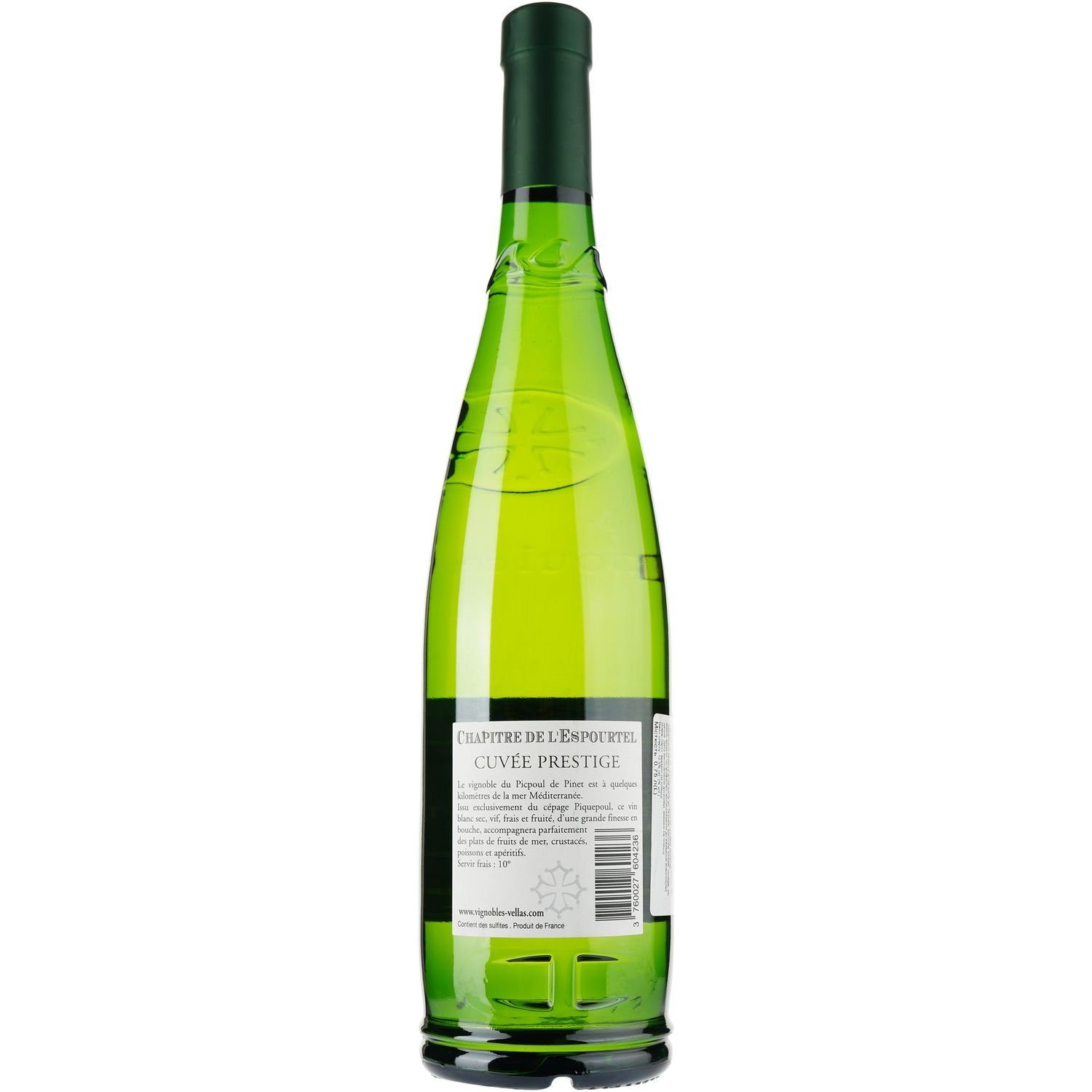 Вино Chapitre De l'Espourtel AOP Picpoul de Pinet, белое, сухое, 0,75 л - фото 2