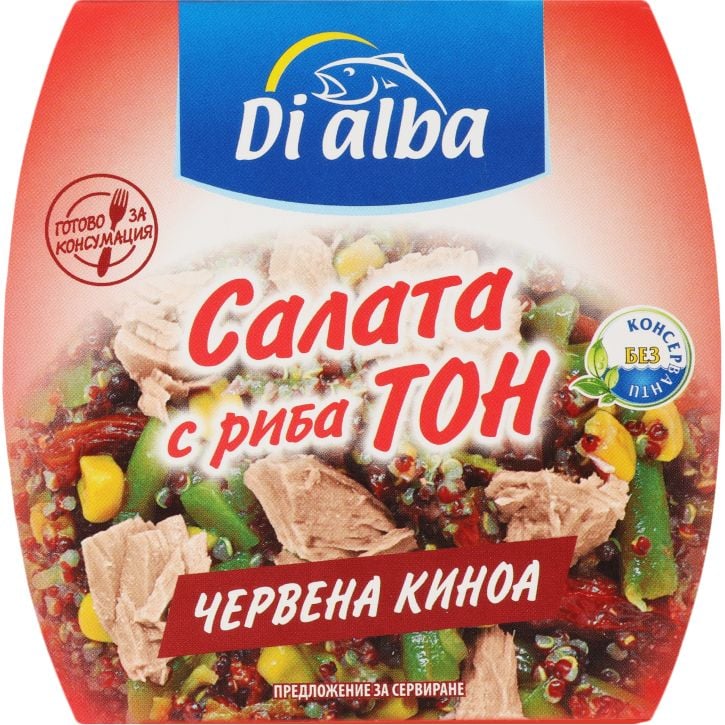 Салат из тунца Di Alba Красная киноа 160 г - фото 1