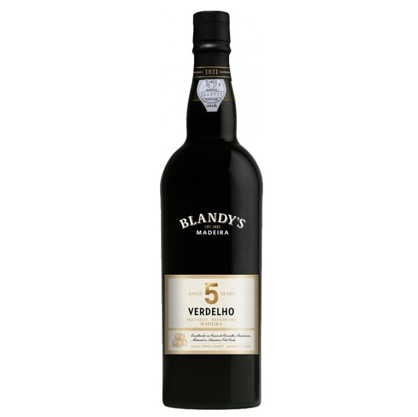 Вино Blandy's 5 years old Verdelho Medium Dry, 19%, 0,75 л - фото 1