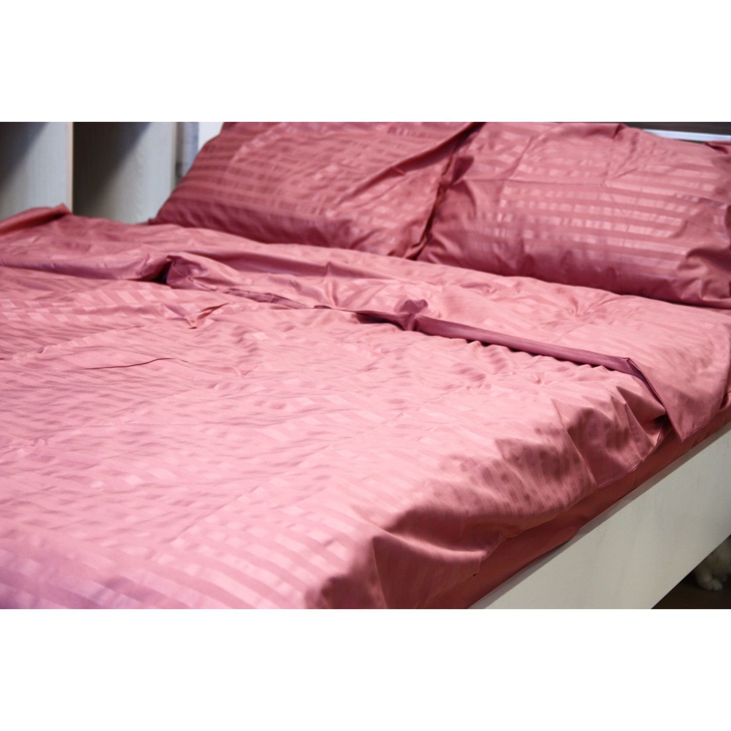 Комплект постельного белья LightHouse Mf Stripe Pudra, полуторный, пудровый (604989) - фото 3