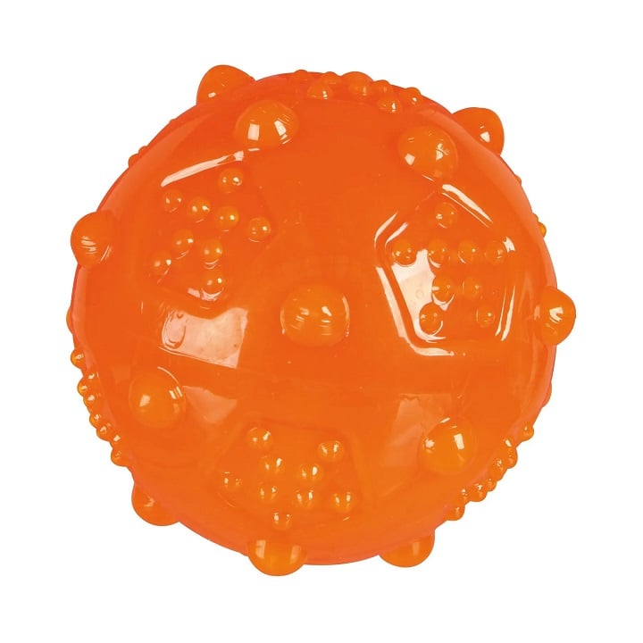 Игрушка для собак Trixie Мяч игольчатый с пищалкой, d 7 см, в ассортименте (33677) - фото 3