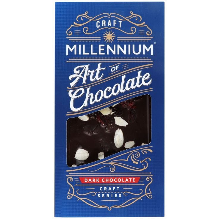 Шоколад черный Millennium Craft Series Миндаль и клюква 100 г (917265) - фото 1