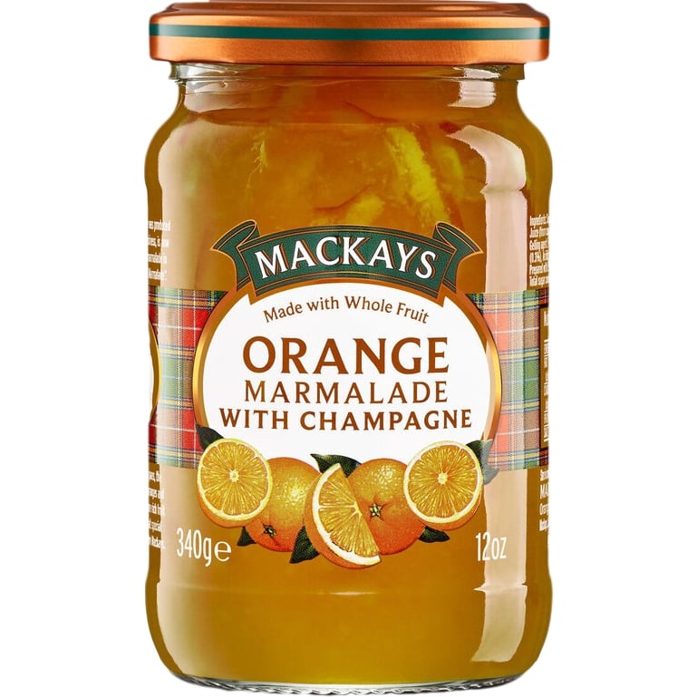 Конфітюр Mackays Солодкий апельсин з шампанським 340 г - фото 1