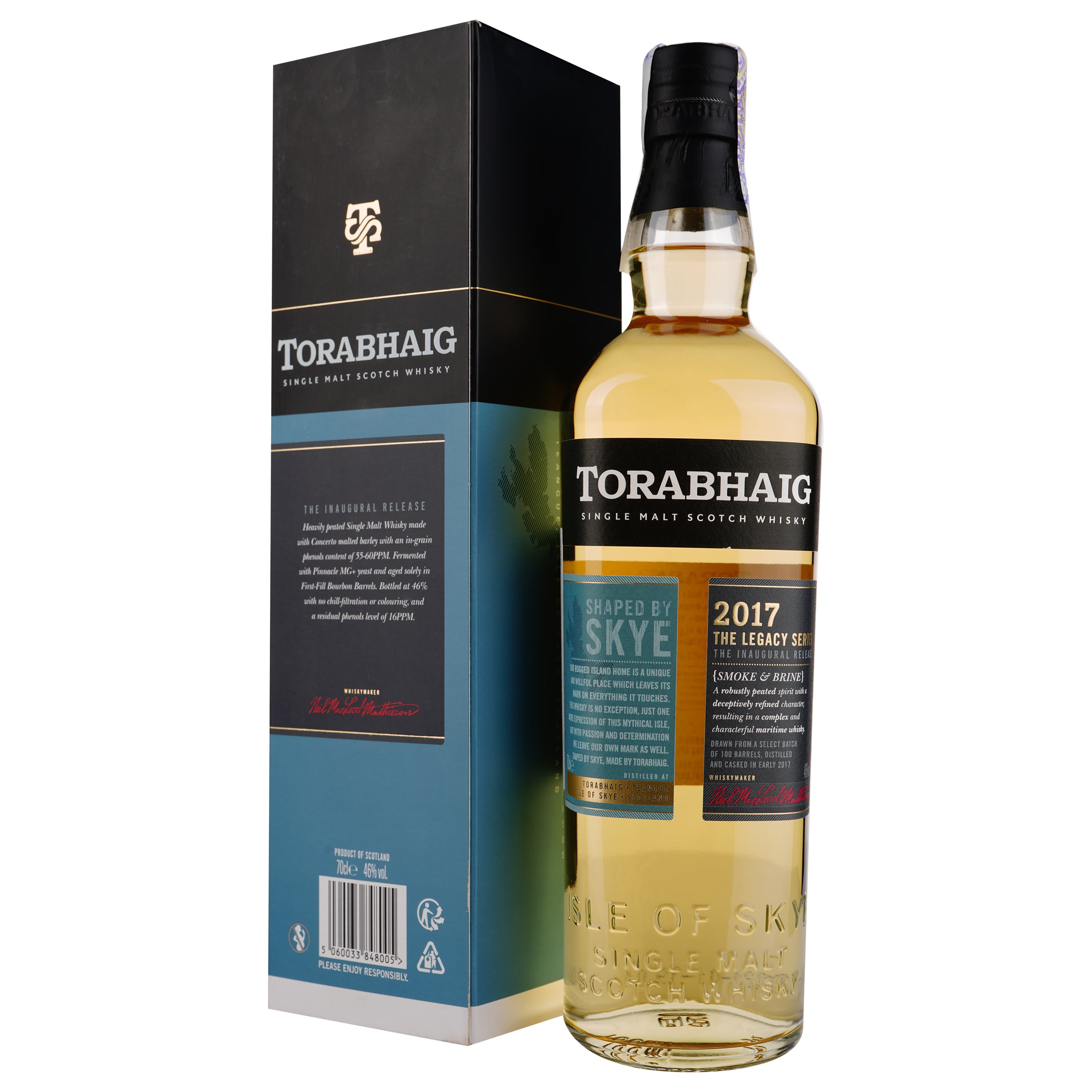 Виски Torabhaig The Legacy Series 2017 Single Malt Scotch Whisky 46% 0.7 л - фото 1
