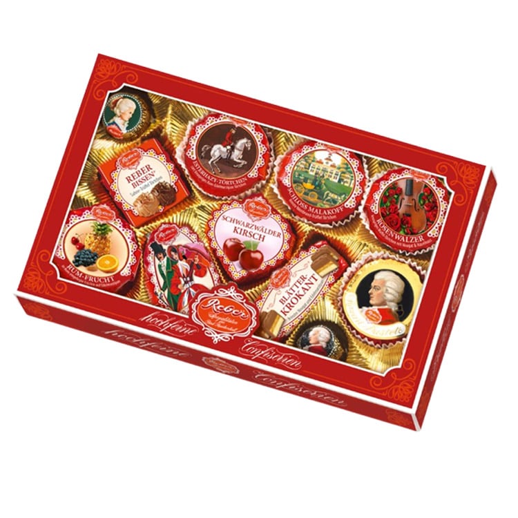 Цукерки Reber шоколадні новорічні Асорті Ексклюзив, 380 г - фото 1