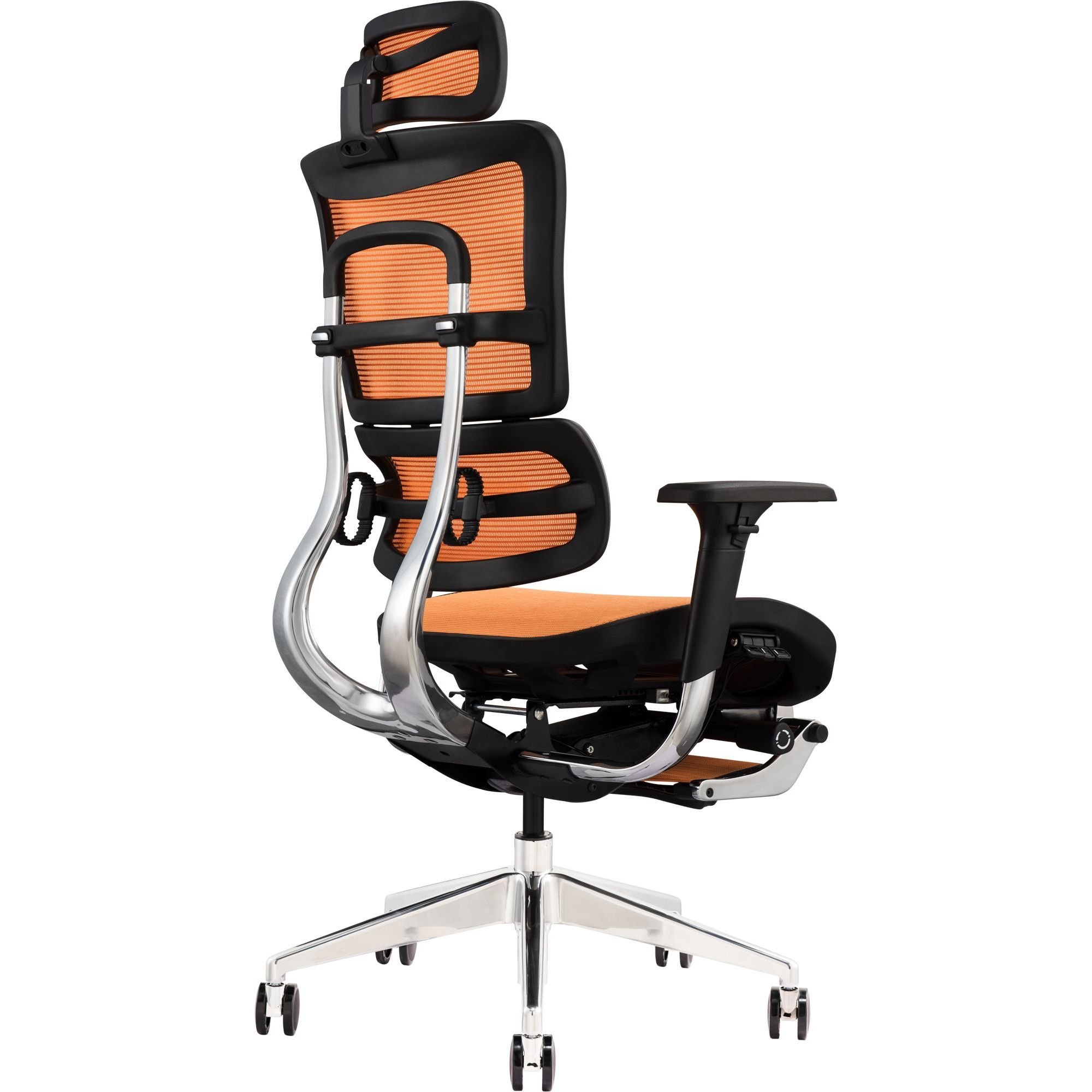 Офисное кресло GT Racer X-802L (W-23), оранжевое (X-802L Orange (W-23)) - фото 4