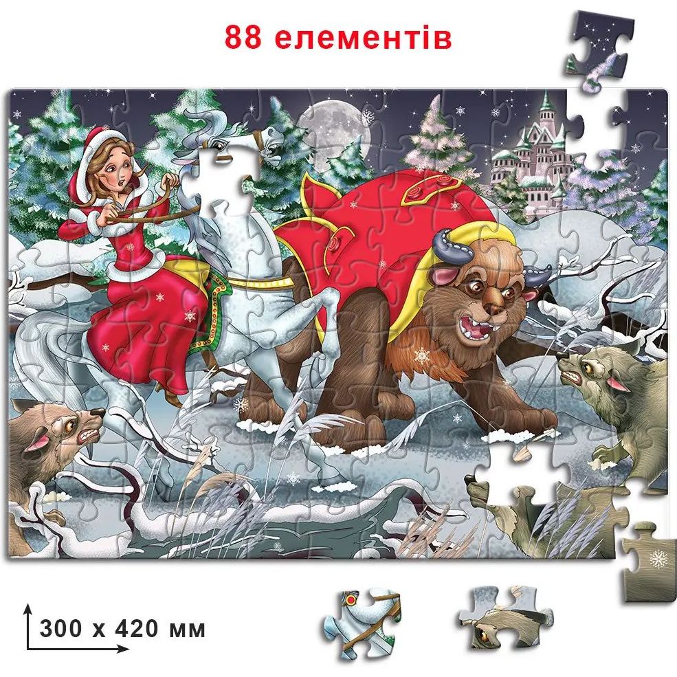 Пазл Київська фабрика іграшок Красуня і Чудовисько 88 елементів - фото 2