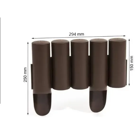 Палісад Prosperplast Palisada трубчатий 2.4 м коричневий (IPALPLUS-R222) - фото 2