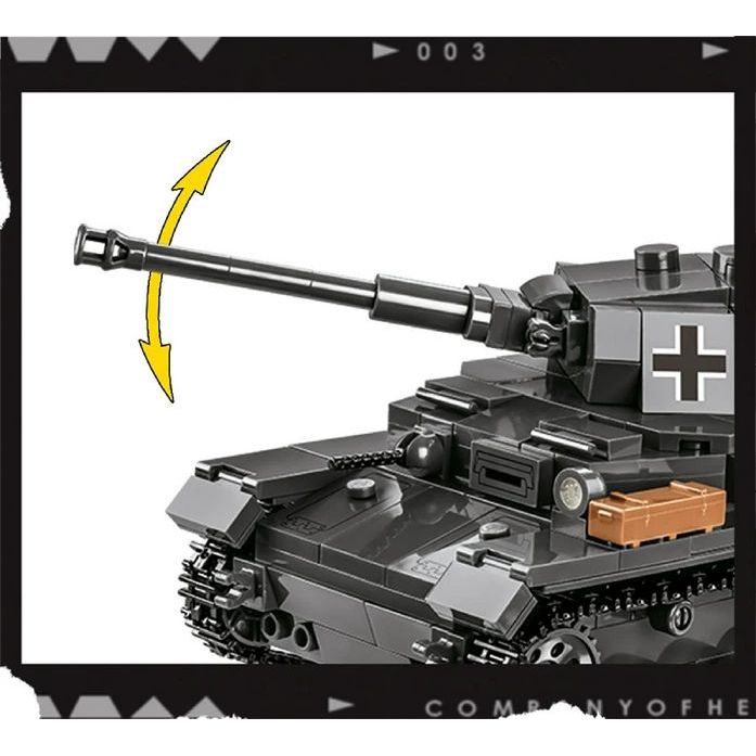 Конструктор Cobi Company of Heroes 3 Танк Panzer IV, масштаб 1:35, 610 деталей (COBI-3045) - фото 9