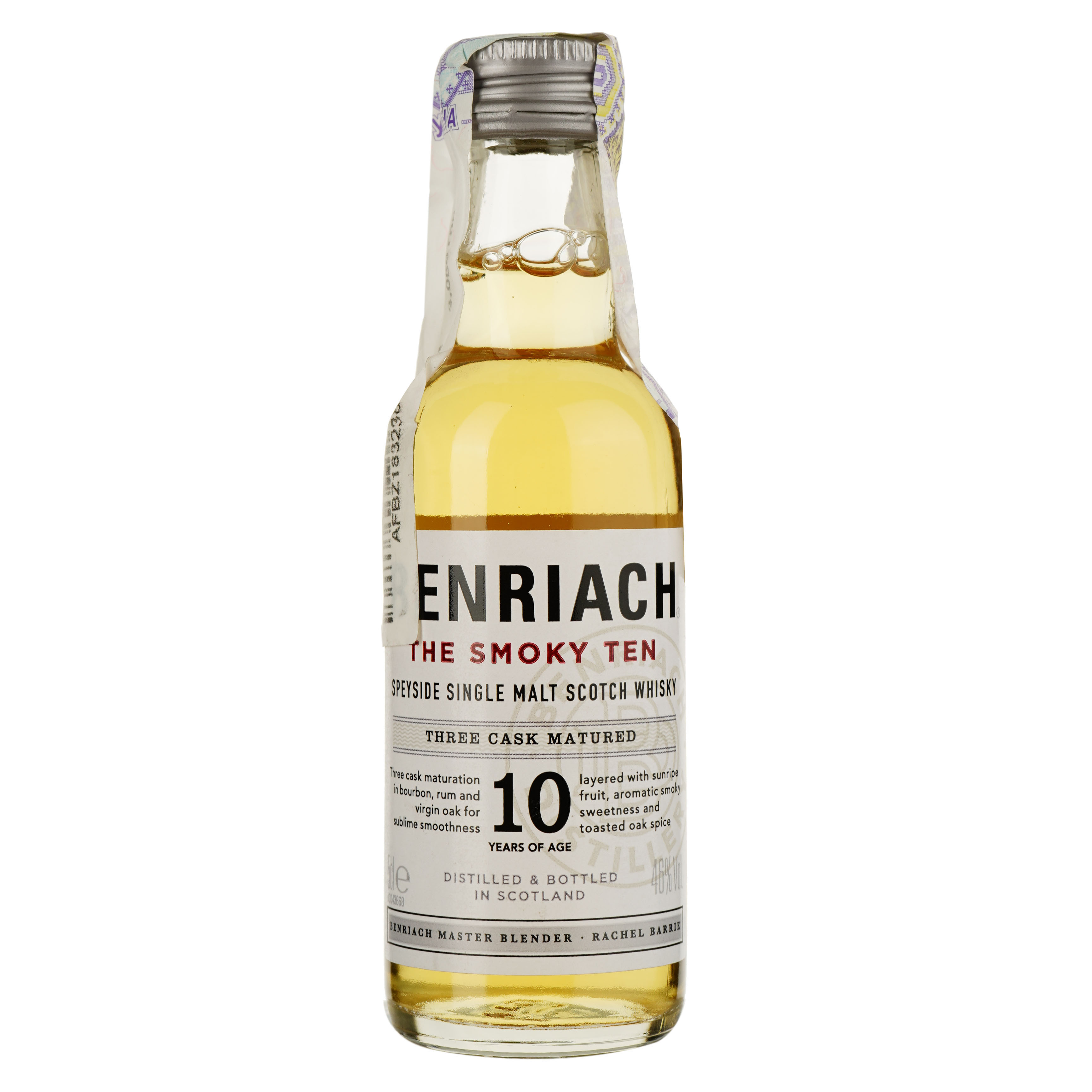 Віскі BenRiach The Smoky 10 yo Single Malt Scotch Whisky 46% 0.05 л - фото 1