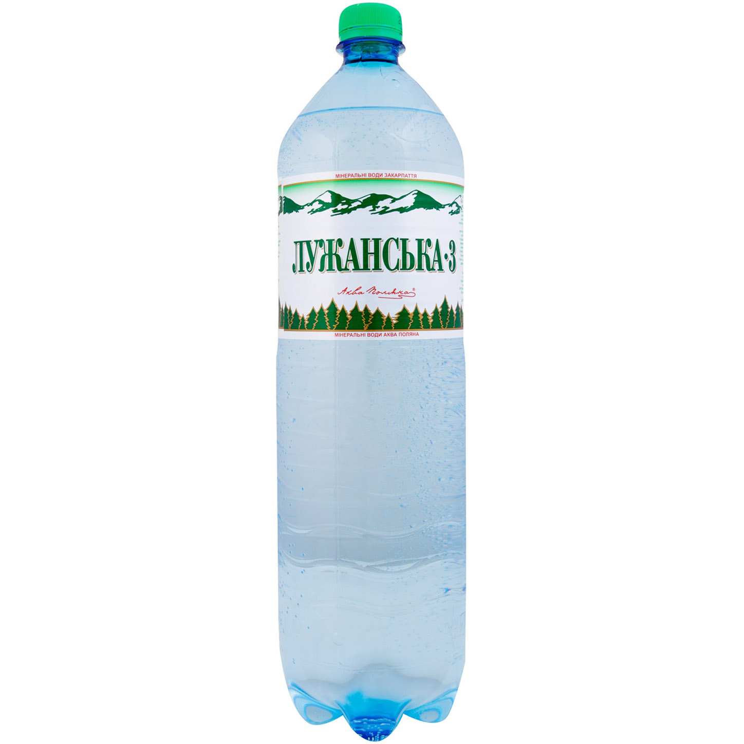 Мінеральна вода Аква Поляна Лужанська-3 лікувально-столова сильногазована 1.5 л - фото 1
