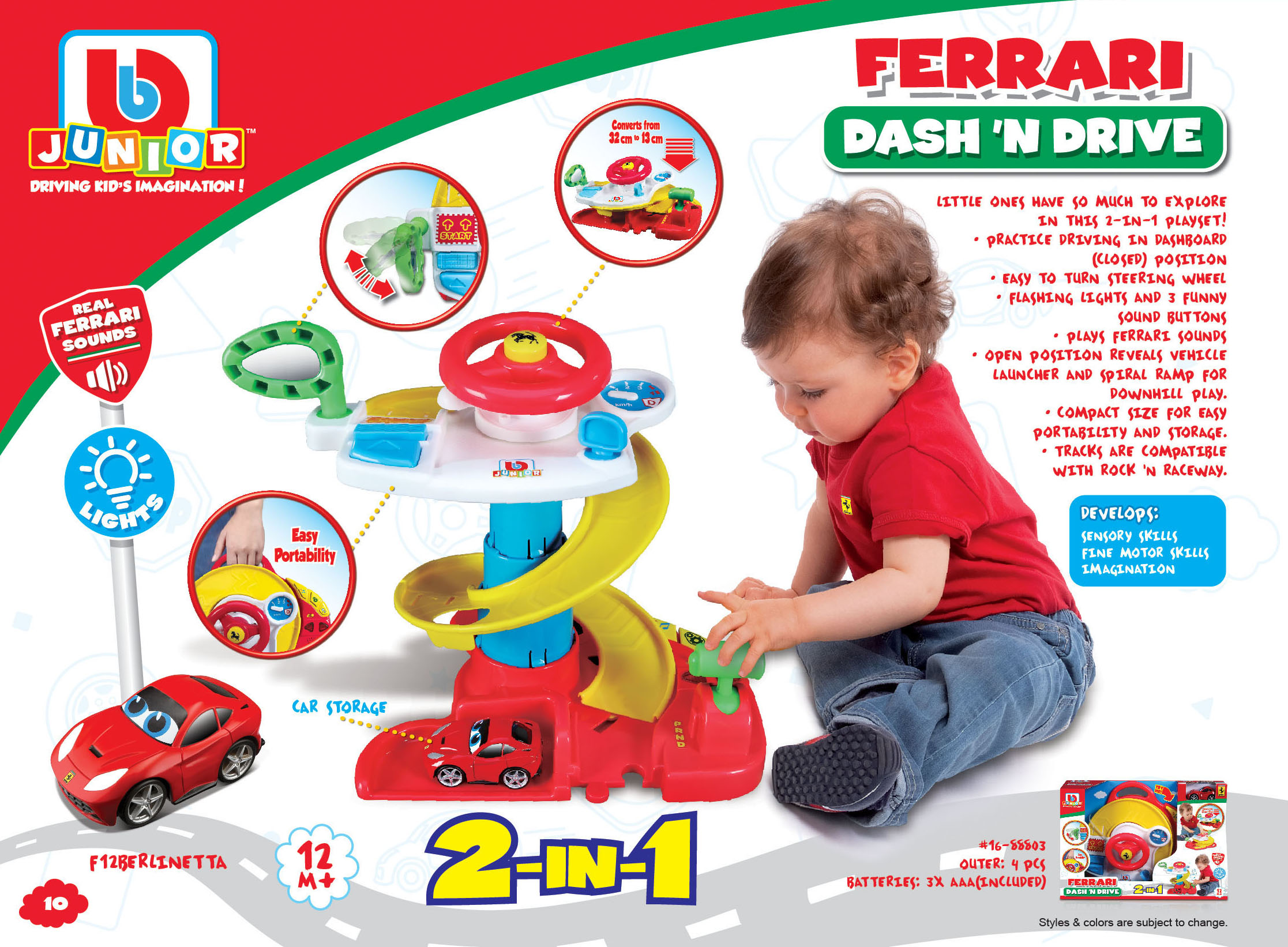 Ігровий набір Bb Junior Ferrari Dash 'N Drive (16-88803) - фото 5