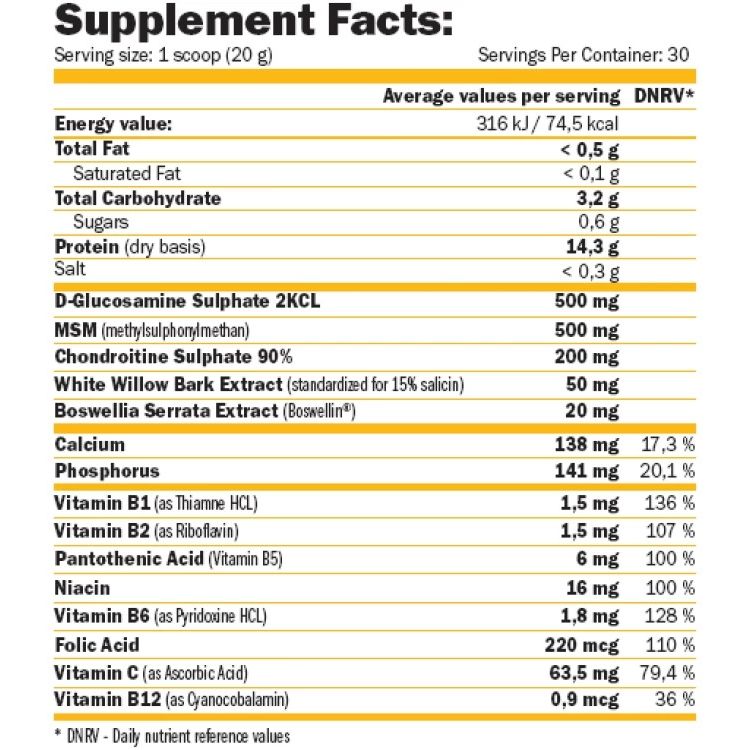 Комплекс для зв'язок і суглобів Amix Osteo Ultra JointDrink апельсин 600 г - фото 3