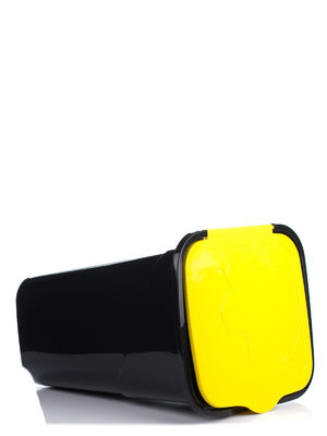 Відро для сміття з кришкою Heidrun Refuse, 50 л, чорний з жовтим (1433) - фото 3