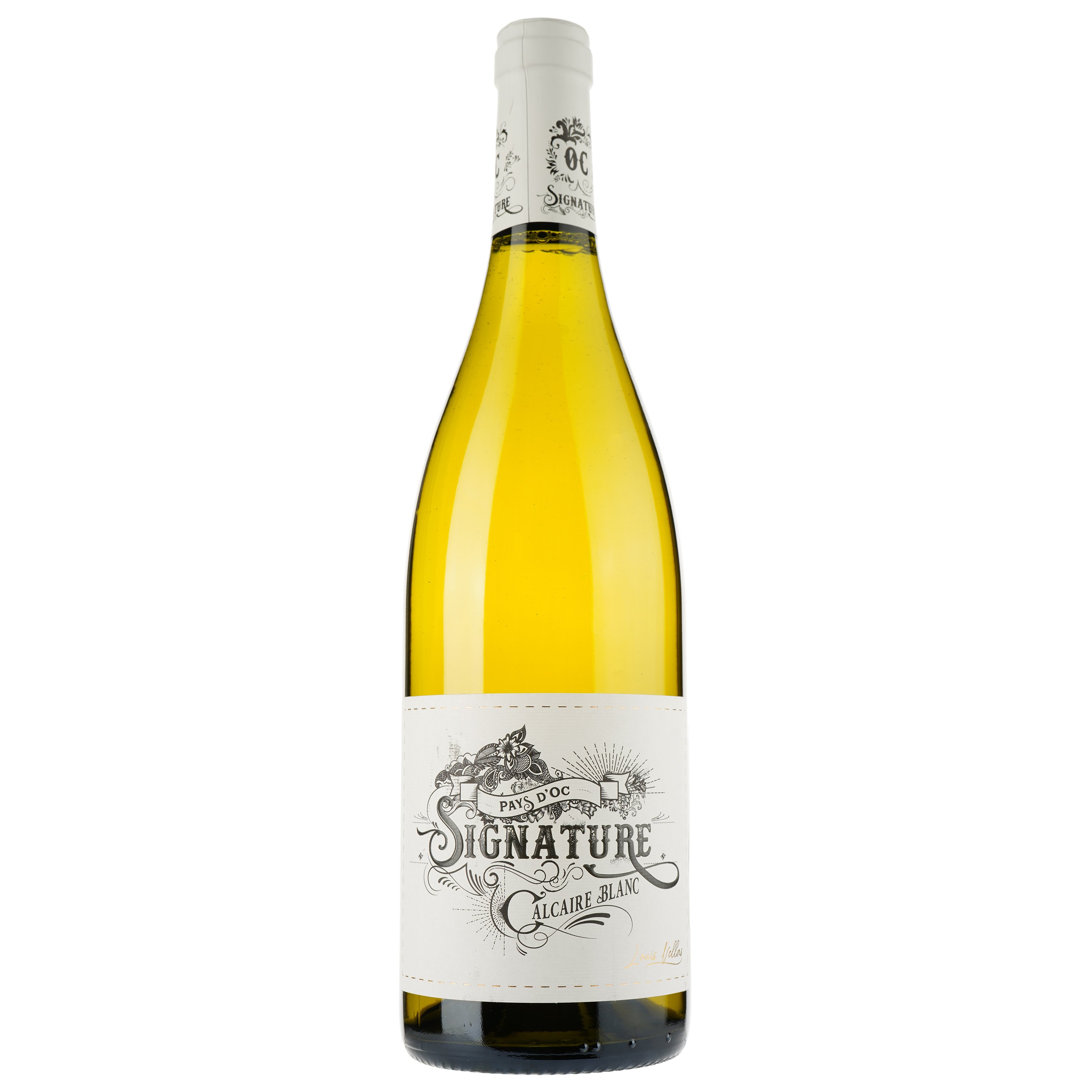 Вино Signature Calcaire Blanc IGP Pays D'Oc, белое, сухое, 0.75 л - фото 1
