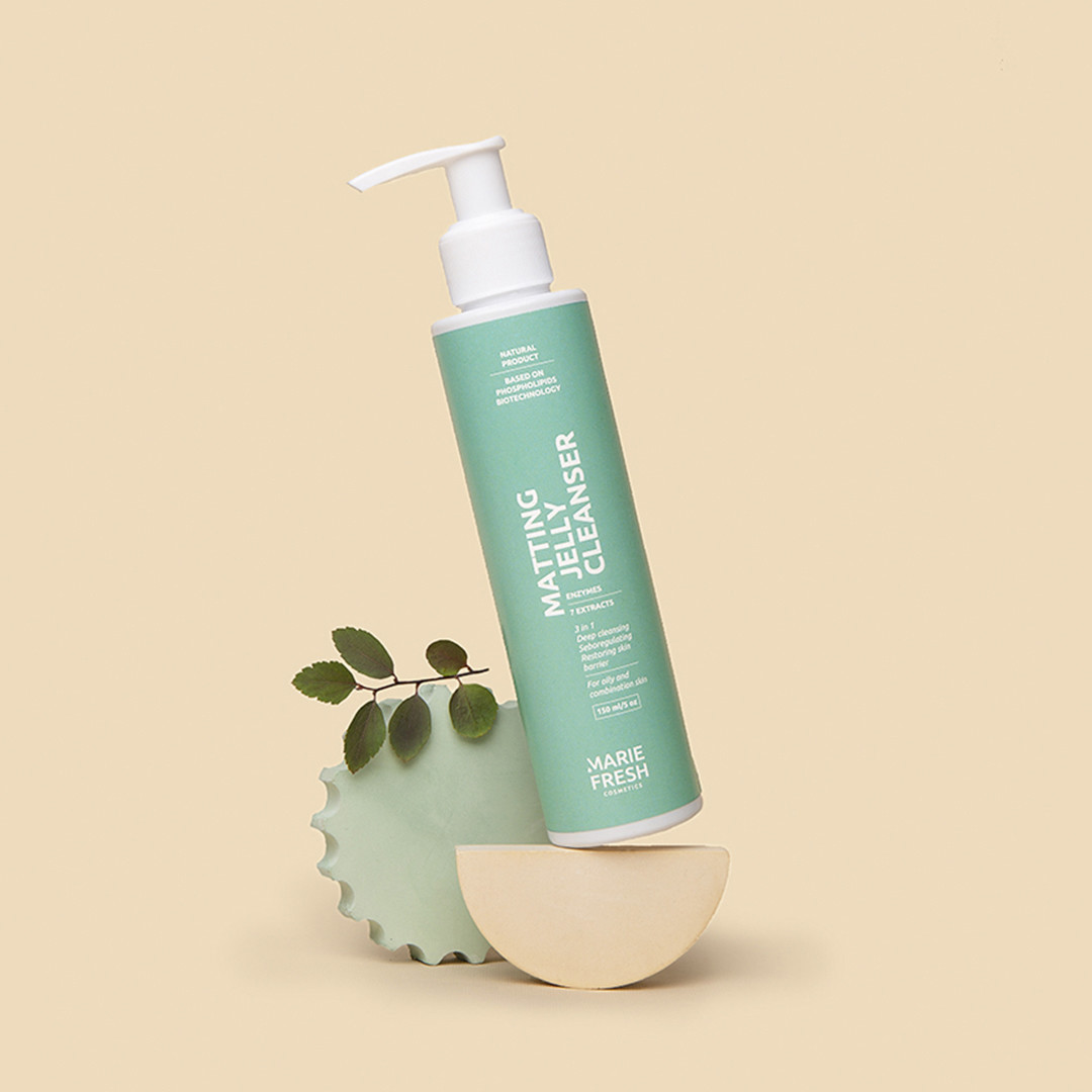 Матирующий гель для умывания Marie Fresh Cosmetics Matting Jelly Cleanser для жирной и комбинированной кожи 150 мл - фото 3