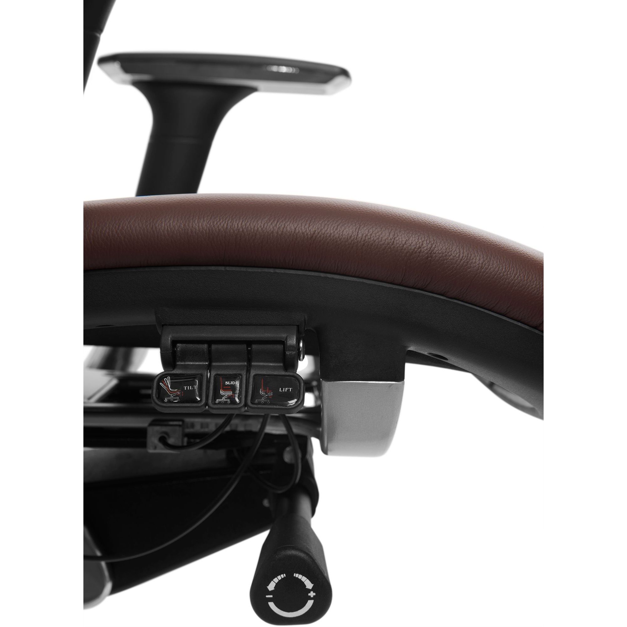 Офисное кресло GT Racer X-807 Leather (P-01), темно-бордовое (X-807 Leather Burgundy (P-01)) - фото 8