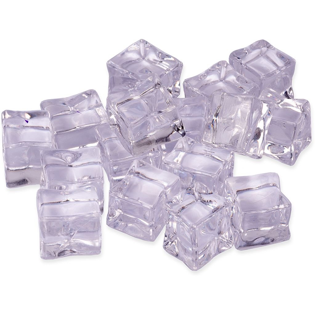Кубик льоду декоративний Novogod'ko 1.5х1.5 см прозорий 20 шт. (974182) - фото 1