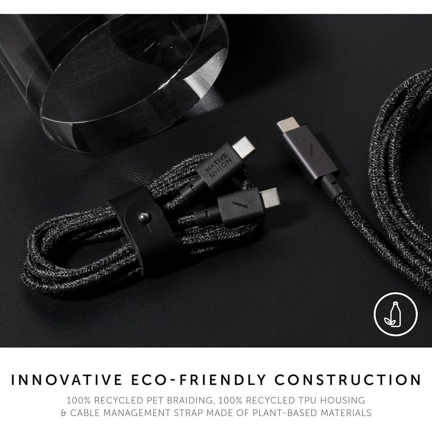 Кабель USB-C to USB-C Native Union Belt Cable Cosmos Black 1.2 м - фото 8