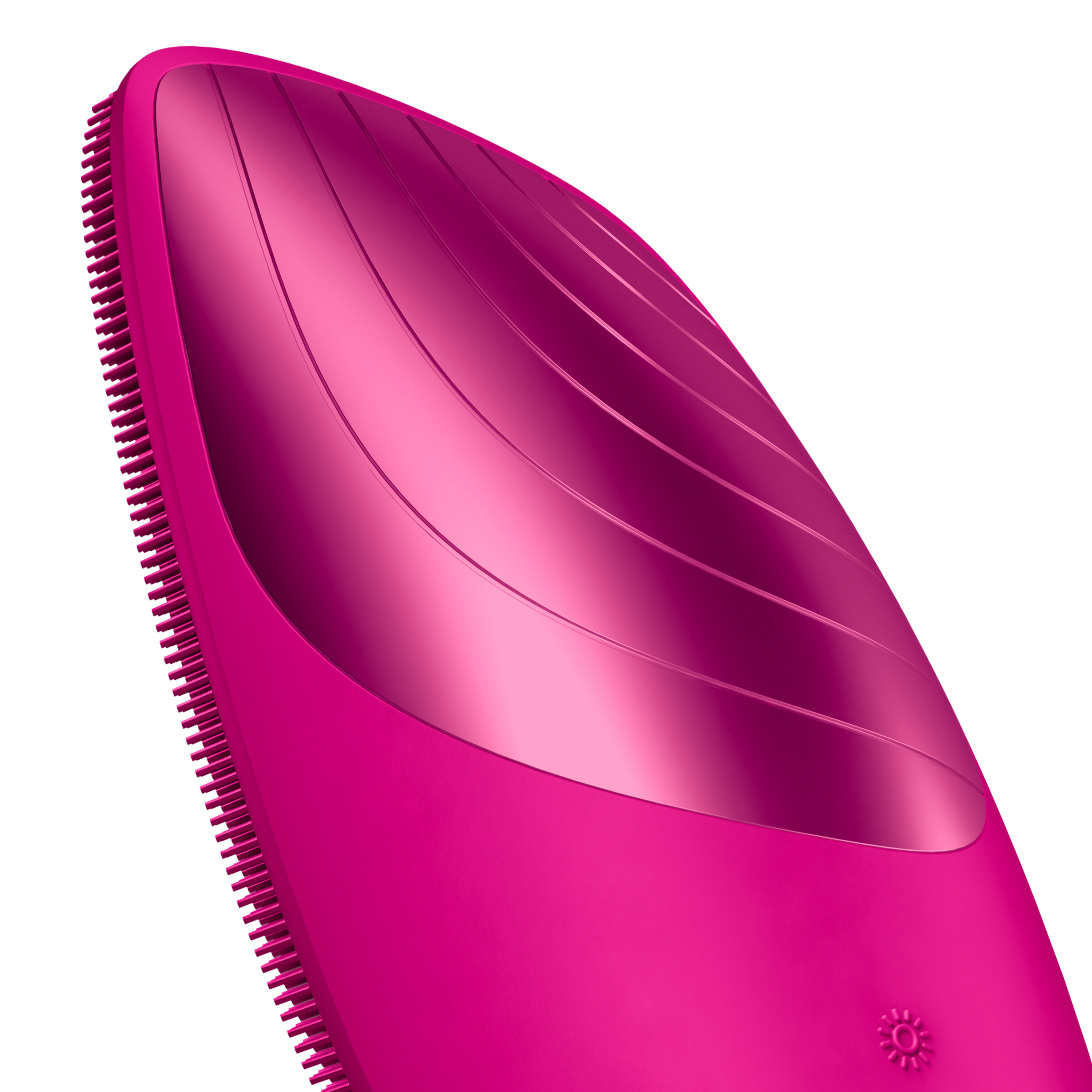 Электронная звуковая термощетка для лица GESKE Sonic Thermo Facial Brush 6 в 1 сиреневая - фото 4