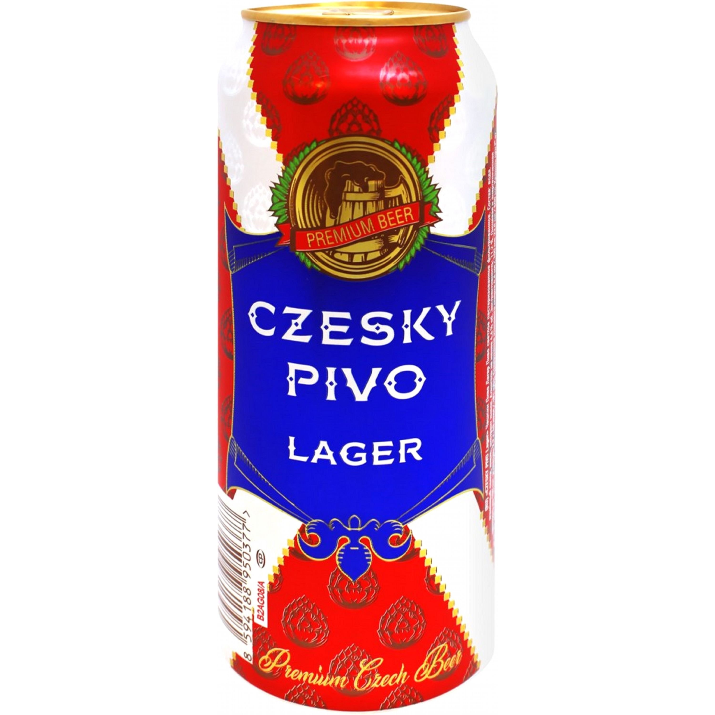 Пиво Czesky Pivo Lager світле 4.6% 0.5 л з/б - фото 1
