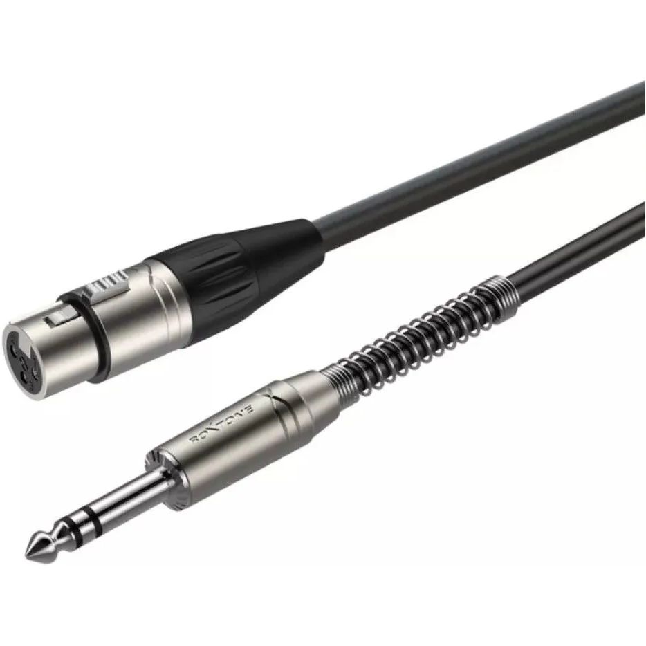 Балансний аудіо кабель Roxtone Jack 6.3 Stereo - XLR Female SMX-J220-L6 6м - фото 1