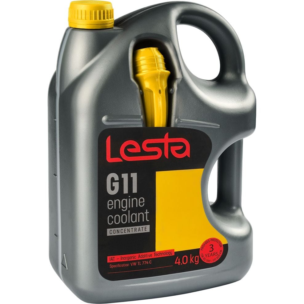 Антифриз Lesta G11 концентрат -37 °С 4 кг желтый - фото 1