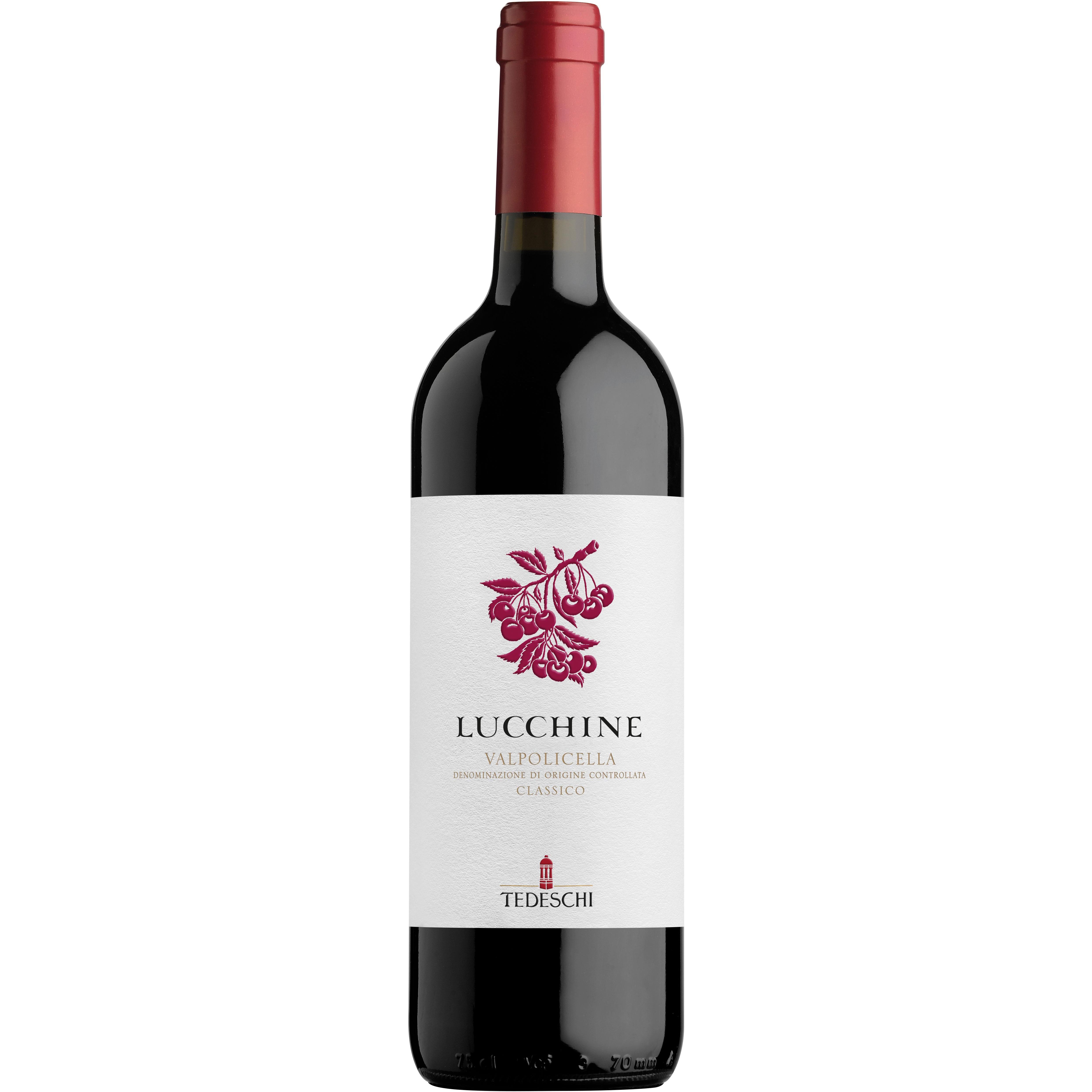 Вино Tedeschi Luccine-Valpolicella Classico, червоне, сухе, 13%, 0,75 л (8000009737130) - фото 1