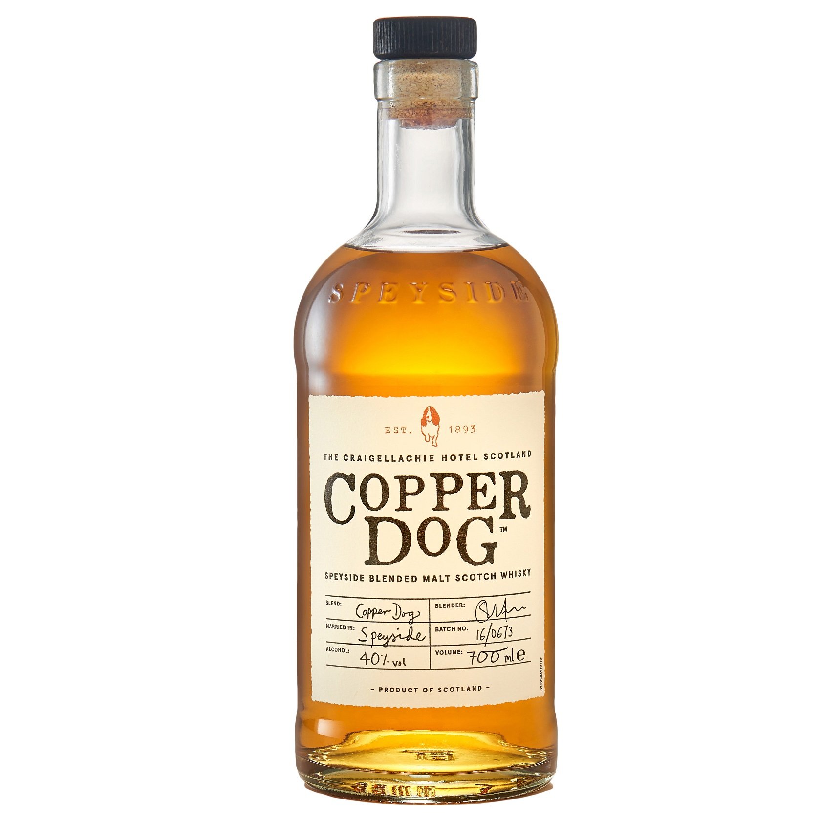 Віскі Copper Dog Speyside Blended Malt Scotch, 40%, 0,7 л - фото 1