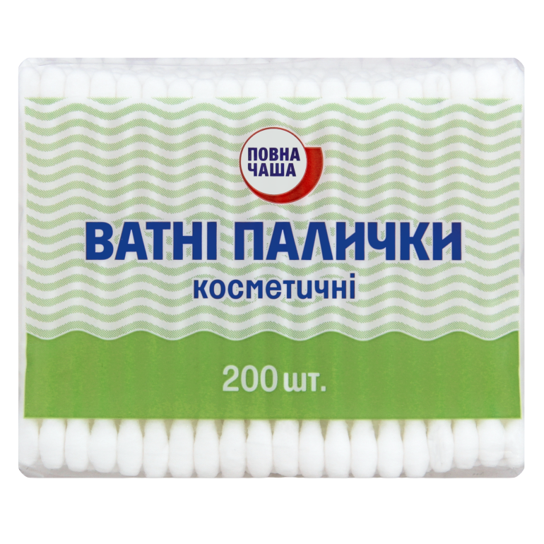Ватные палочки Повна Чаша, 200 шт. (480674) - фото 1