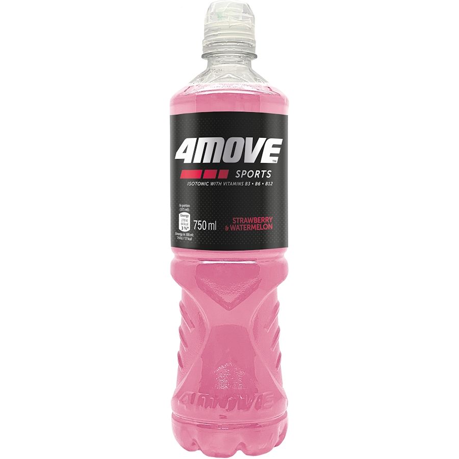 Изотоник 4move Isotonic Sports Drink Клубника-арбуз 750 мл - фото 1