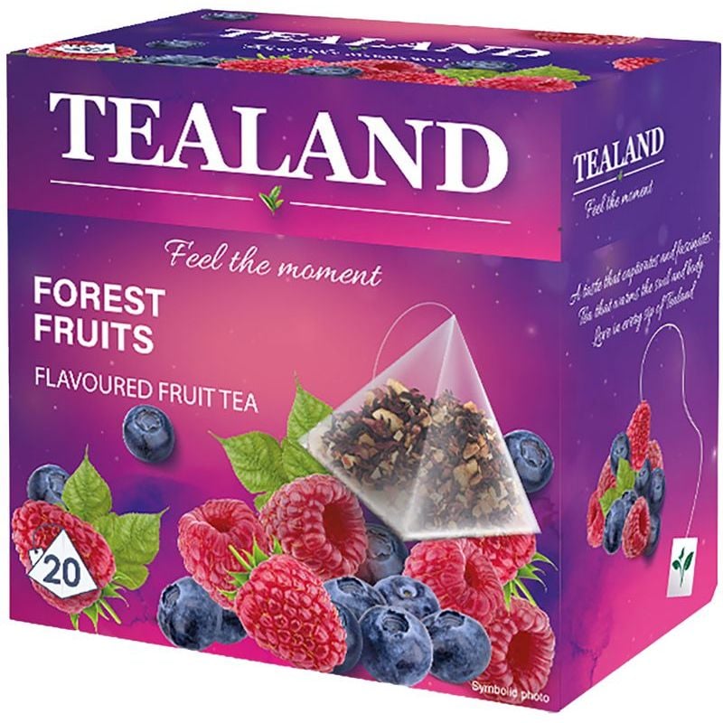 Чай фруктовий Tealand Forest Fruit, лісова ягода, в пірамідках, 40 г - фото 1