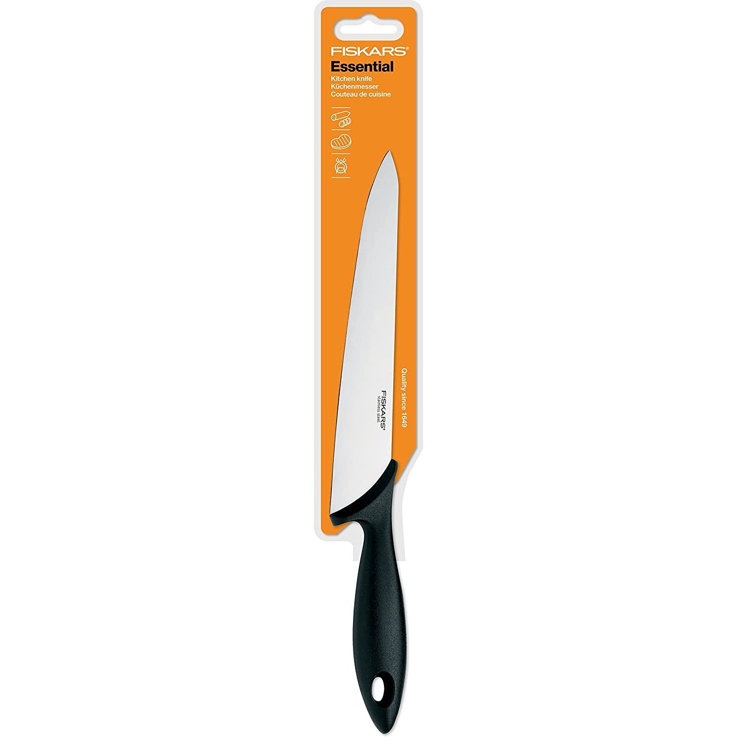 Нож кухонный Fiskars Essential 21 см (1023776) - фото 3