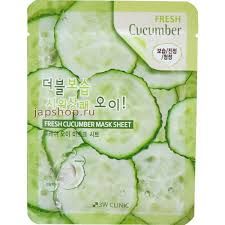 Тканевая маска для лица 3W Clinic Fresh Cucumber Mask Sheet с экстрактом огурца 23 мл - фото 1