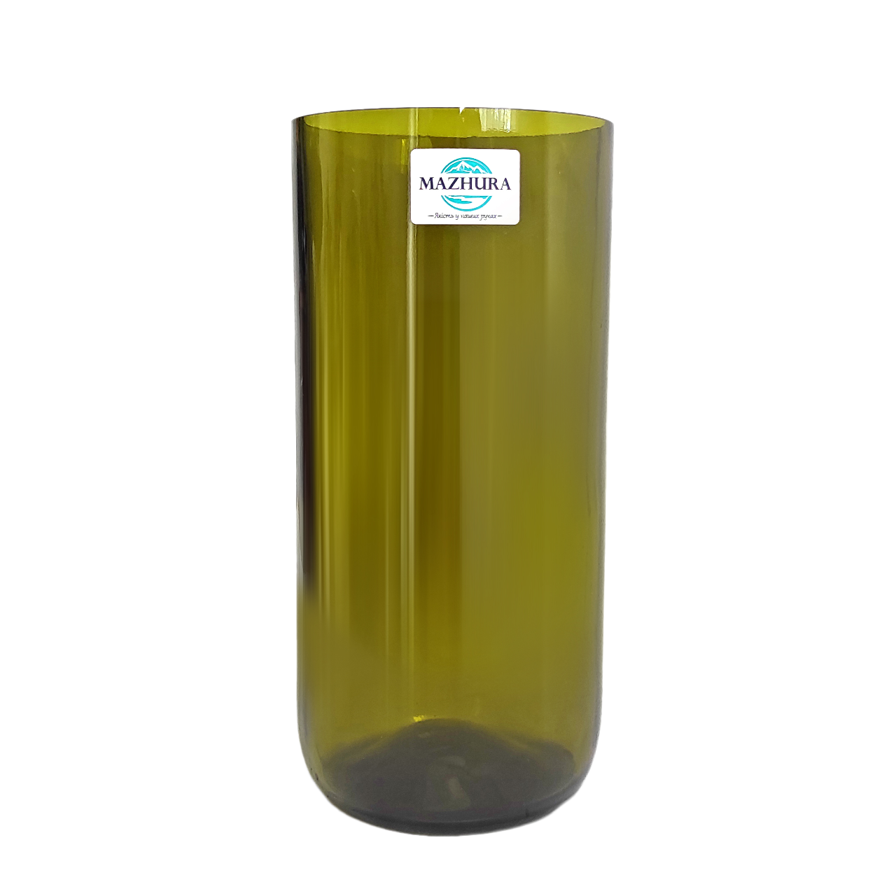 Ваза для цветов Mazhura Vine стеклянная зеленая 21 см (mz719924) - фото 1