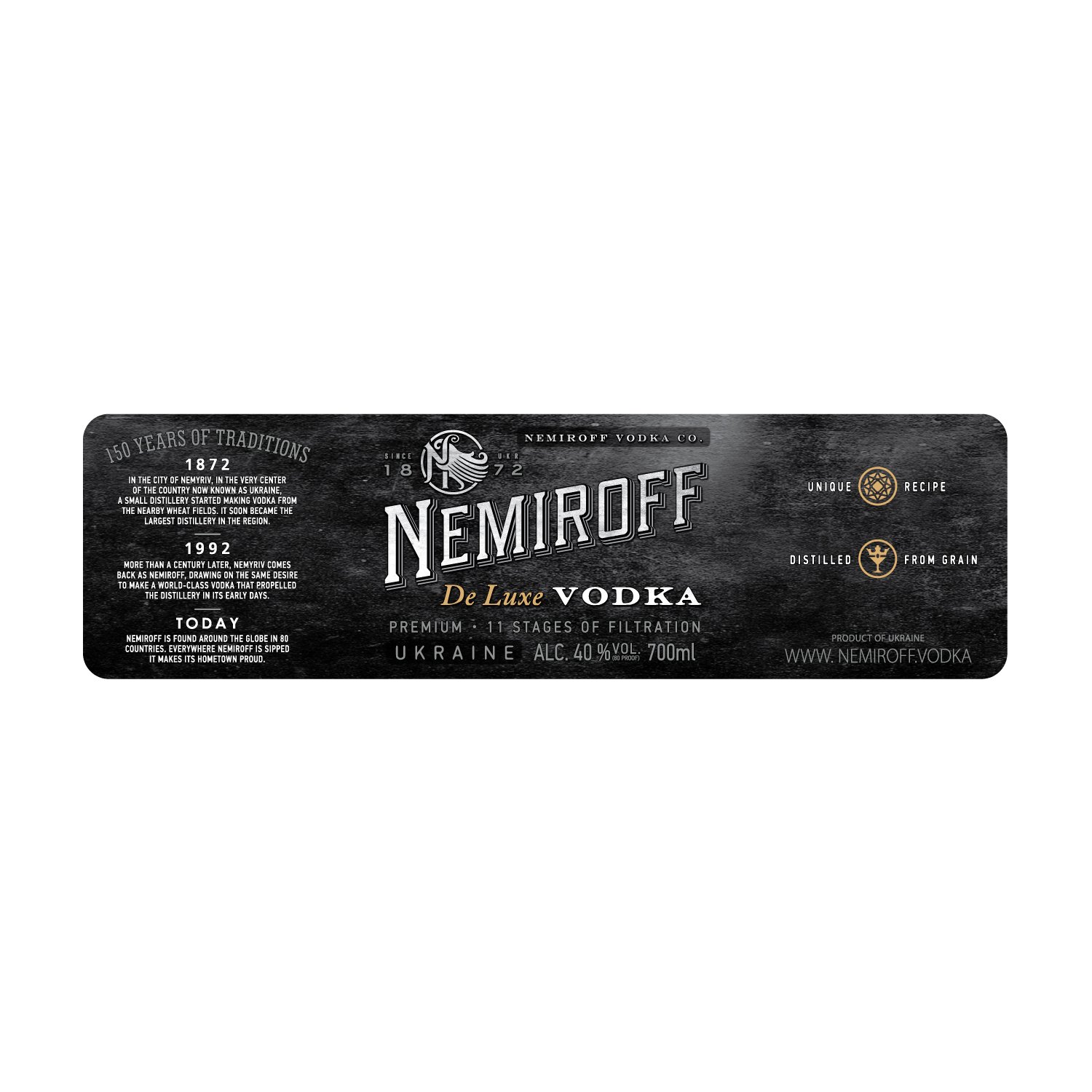 Горілка особлива Nemiroff De Luxe 40% 0.7 л - фото 4
